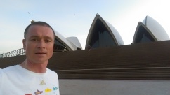 Early morning run around Sydney opera house, 2016. Cleared the cobwebs before three lectures!.
